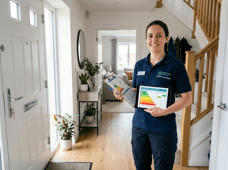 Energy performance certificate assessment of a UK home